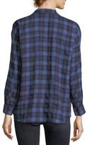 Thumbnail for your product : 3x1 Moxy Plaid Cotton Wrap Shirt