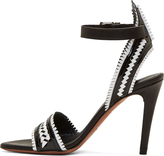 Thumbnail for your product : Proenza Schouler Black & White Woven Heeled Sandals
