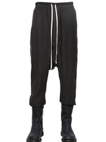 Thumbnail for your product : Rick Owens Drawstring Wool Gauze Trousers