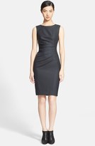 Thumbnail for your product : Max Mara 'Arley' Ruched Wool & Silk Dress