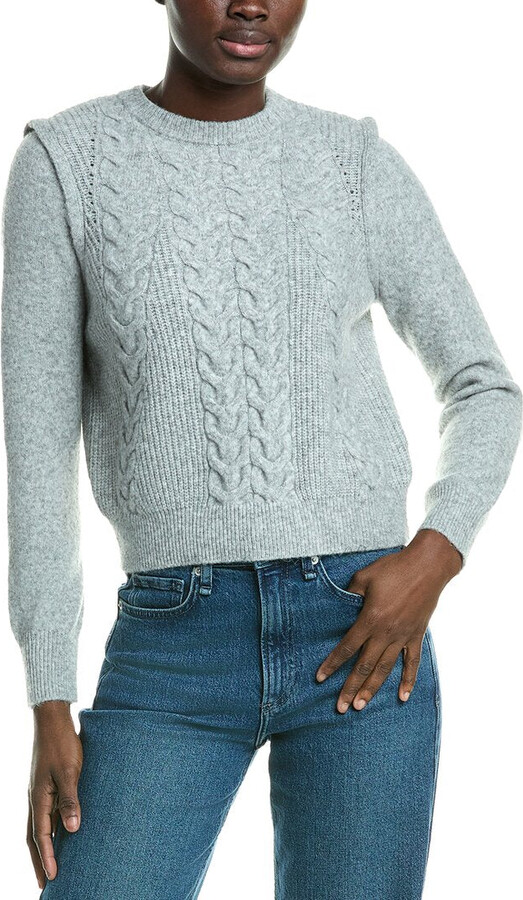Design History Cable Knit Wool-Blend Sweater