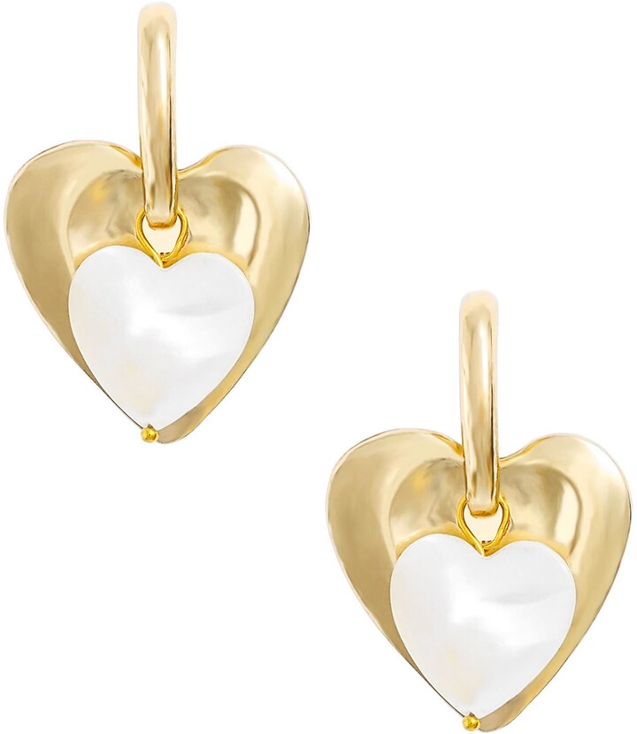 Ettika Heart Drop Earrings - ShopStyle