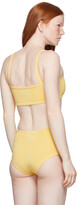 Thumbnail for your product : Calle Del Mar Yellow Knit Bandeau Bra