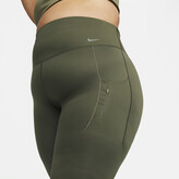 Thumbnail for your product : Nike Women's Go Firm-Support High-Waisted 7/8 Leggings with Pockets (Plus Size) in Green