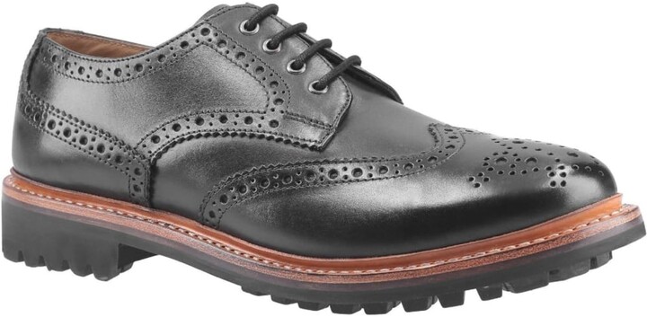 Cotswold Cotswold Mens Quenington Commando Lace Up Dress Leather Shoe  (Black) - ShopStyle
