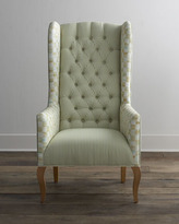 Thumbnail for your product : Mackenzie Childs MacKenzie-Childs Parchment Check "Underpinnings" Host Chair
