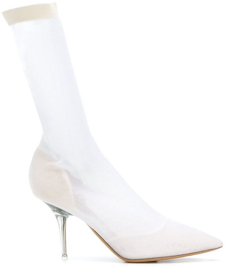 yeezy transparent pvc tubular boots