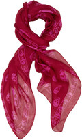 Thumbnail for your product : Alexander McQueen Skull Print Silk Scarf