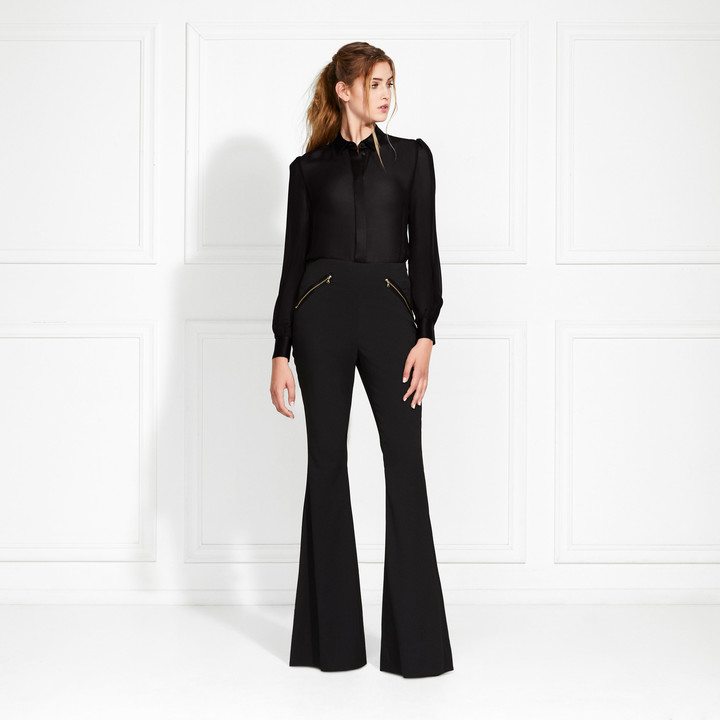 flared pant suit