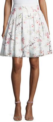 Ted Baker Cherry Blossom Burnout Skirt, Light Gray