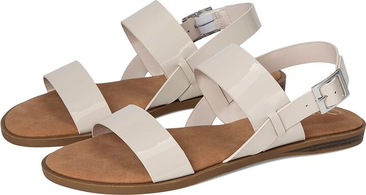 Journee Collection Lavine Women's Sandals Beige : 8.5 M, Faux Leather