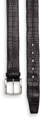 Orciani Embossed Leather Belt