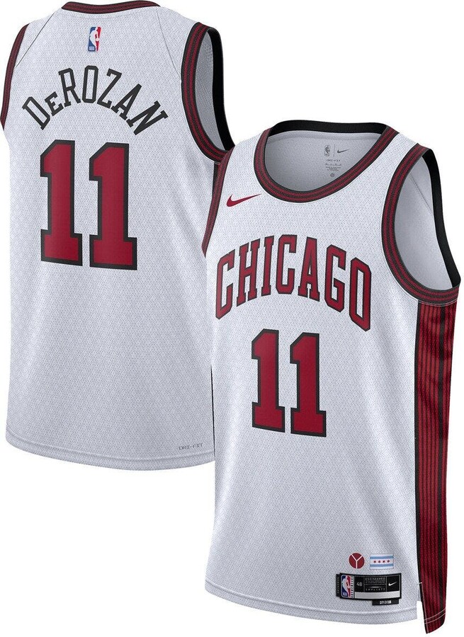 Nike Unisex DeMar DeRozan White Chicago Bulls 2022/23 Swingman Jersey City Edition ShopStyle
