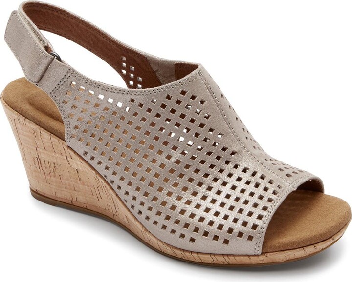 wide width wedge sandals