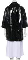 Thumbnail for your product : Vince Patent Leather Short Coat