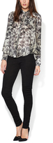 Thumbnail for your product : Gary Graham Stretch Suede Leather Leggings