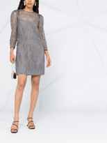 Thumbnail for your product : Alberta Ferretti Long Sleeve Lace Dress