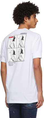 DSQUARED2 White Ibrahimovic Edition 'Icon' T-Shirt