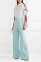 Thumbnail for your product : Alice + Olivia Alice Olivia - Dylan Crepe Wide-leg Pants - Sky blue