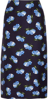 Thumbnail for your product : Mother of Pearl Baylis floral-print cotton-blend twill midi skirt