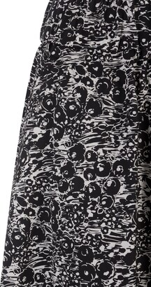 Aspesi Black Skirt-pants With Floral Pattern