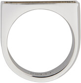 Thumbnail for your product : Fendi Silver & Gold 'Forever Fendi' Signet Ring