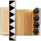 Thumbnail for your product : Lapis Finds + URiBE gold-plated lazuli cuff