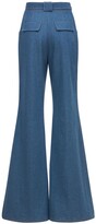 Thumbnail for your product : Costarellos High Waist Wide Leg Denim Jeans