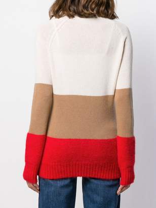 Semi-Couture Semicouture striped turtleneck sweater
