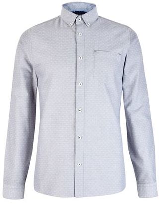 Burton Mens Grey Long Sleeve Dobby Shirt