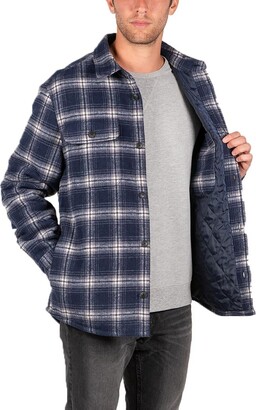JACHS NY Plaid Wool Blend Shirt Jacket - ShopStyle