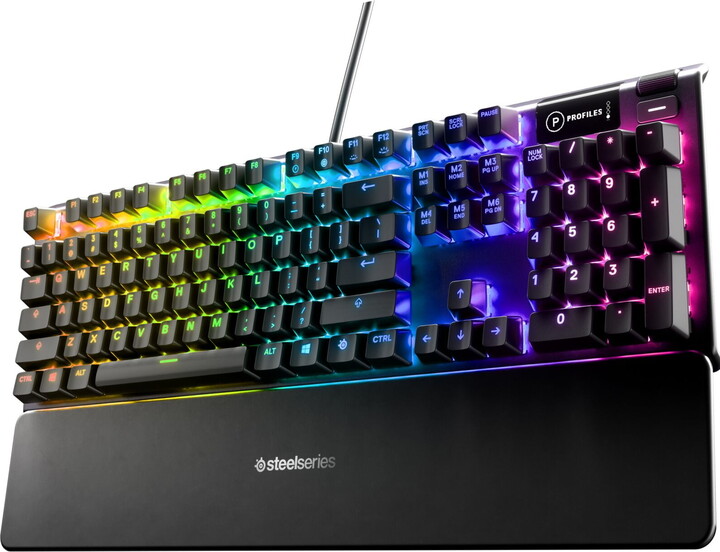 SteelSeries Apex 5 Mechanical Gaming Keyboard with Per-key RGB Illumination and OLED Smart Display