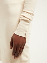 Thumbnail for your product : Bottega Veneta Intrecciato-tab Cashmere-blend Dress - Cream