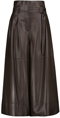 Loewe Leather culottes - ShopStyle Trousers