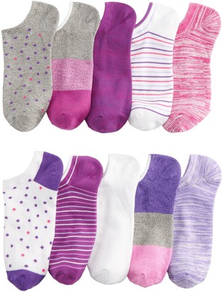 Sonoma Goods For Life Women's 10-Pack No-Show Novelty Socks