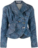 Thumbnail for your product : Vivienne Westwood Pre-Owned 1990s Floral-Print Denim Jacket