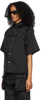 Thumbnail for your product : Hood by Air Black Light Canvas Short Sleeve Shirt