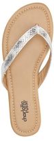 Thumbnail for your product : Charlotte Russe Snake-Textured Flip Flop