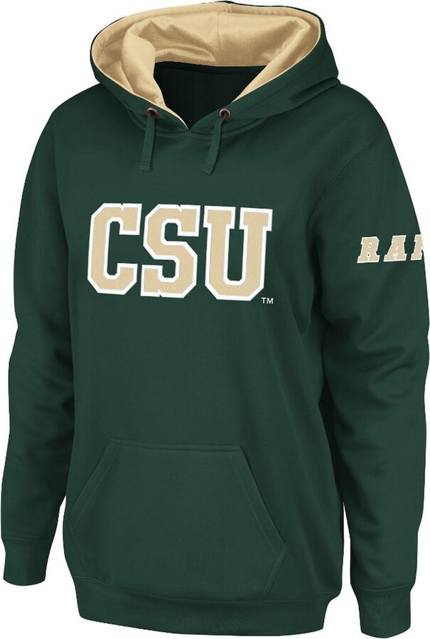 Women's Stadium Athletic Green Colorado State Rams Big Logo Pullover Hoodie