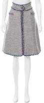 Thumbnail for your product : Chanel Metallic Tweed Skirt w/ Tags