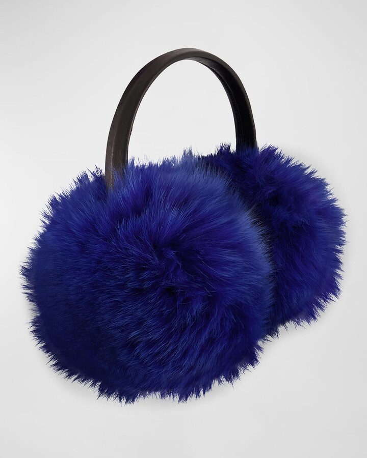 Gorski Leather & Fox Fur Earmuffs ShopStyle Gloves