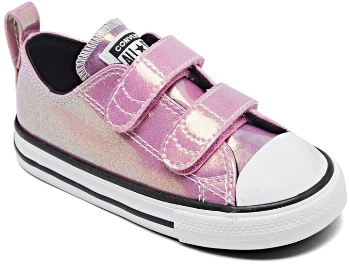 converse glitter violet