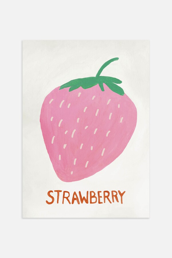 H&M The Strawberry Poster - ShopStyle Artwork