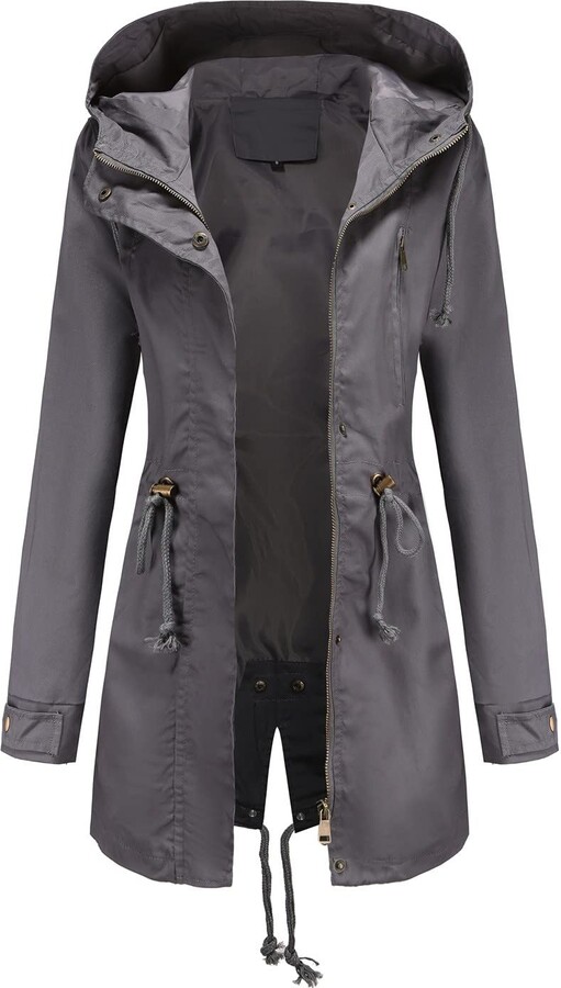 Cocila Women's Waterproof Jacket Hooded Raincoat Women Light Jacket