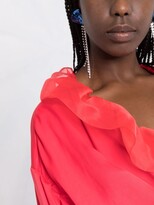 Thumbnail for your product : MSGM Ruffled Asymmetric Wrap Dress