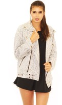Thumbnail for your product : JOA Woven Jacket in Ivory/Black