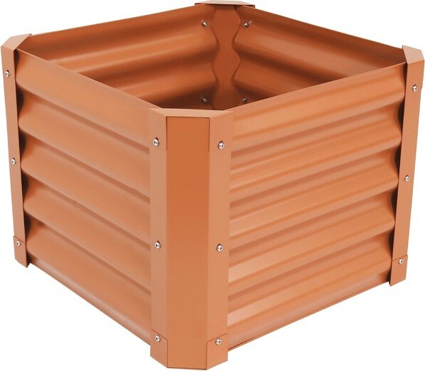 Sunnydaze Decor Sunnydaze Raised Powder-Coated Steel Garden Bed Kit for ...