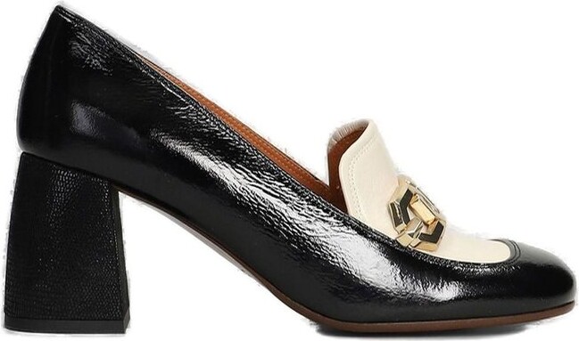 Chie Mihara Block Heel Round Toe Pumps