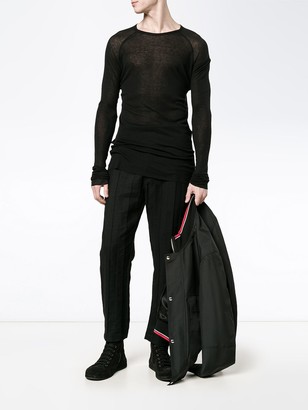 Haider Ackermann Long Sleeved T-Shirt With Round Neck