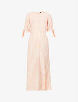 Thumbnail for your product : Nobody's Child Esme gingham cotton-blend midi dress